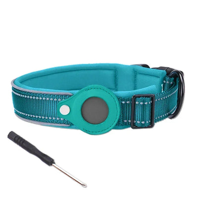 Collier pour Traceur GPS Rembourré Réfléchissant Grand Chien