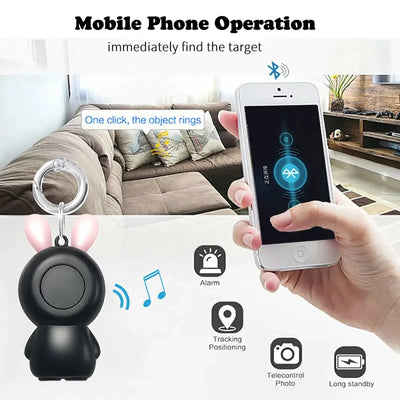 Traceur GPS Chien Bluetooth Forme Lapin à Mousqueton