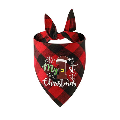 Bandana Écossais Premier Noël pour Chien