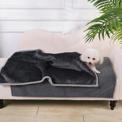 Couverture Flanelle Peau d'Agneau pour Chien