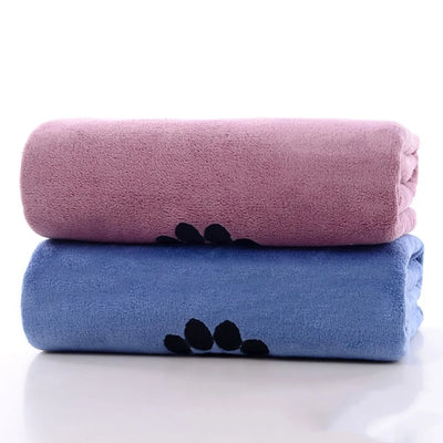 Serviette de Toilettage Microfibre Douce Chien