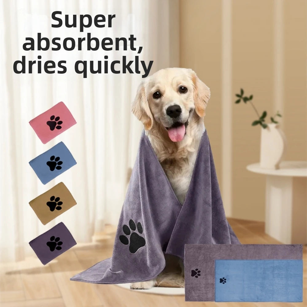 Serviette de Toilettage Microfibre Grand Format pour Chien