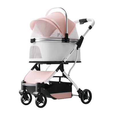 Poussette pour Chien Légère Pliable à Nacelle Amovible