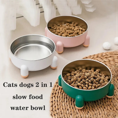 Gamelle Surélevée Inox sur Pieds 17 cm Petit Chien