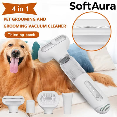 Brosse Chien Soufflante 4 en 1, Séchage Air Frais