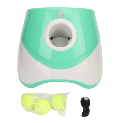 Lanceur de Balle Automatique Chien Rechargeable 3 Modes Menthe