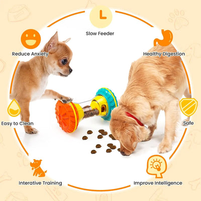 Jouet Roulant à Friandises Chien Moyen et Grand Anti-Ennui