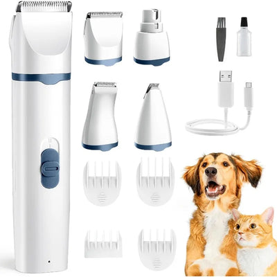 Tondeuse pour Chien 4 en 1 avec Lime à Ongles