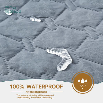 Housse de Matelas pour Chien Étanche Matelassée Jusqu'à 135 cm