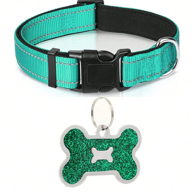 Collier Nylon Doux Réfléchissant pour Chien