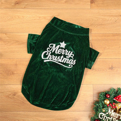 Pull de Noël Velours Confortable Grand Chien