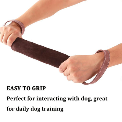 Jouet de Traction Chien Daim Boudin à Poignées 30 cm
