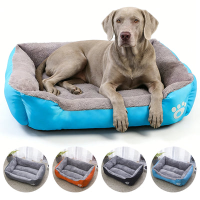 Lit Carré pour Grand Chien Doux et Chaud d'Hiver