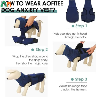 Vêtement Apaisant Anti-Anxiété à Capuche Chien Orage