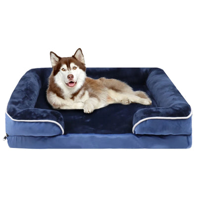 Panier Orthopédique Grand Chien Mousse de Soutien Déhoussable