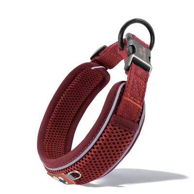 Collier Personnalisé Gravé Maille Respirante Grand Chien