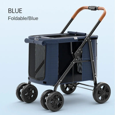Chariot de Promenade Pliable Gros Chien 30 kg