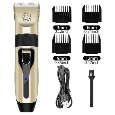 Tondeuse pour Chien Rechargeable USB 4 Sabots Lame Lavable