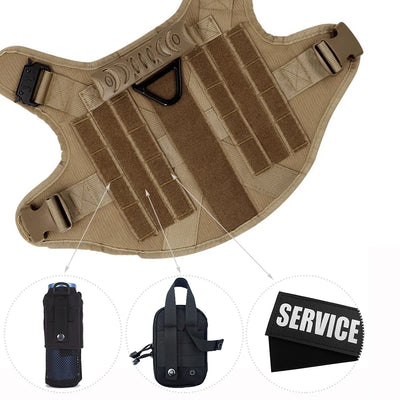 Harnais Tactique Chien pour Berger Allemand et Malinois