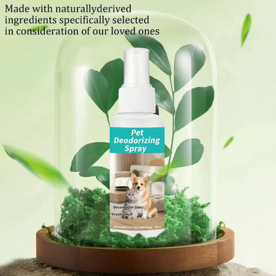 Spray Désodorisant pour Chien 60 ml, Anti-Odeurs Pelage et Couchage