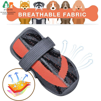 Chaussures pour Chien Maille Respirante Marche Semelle Antidérapante