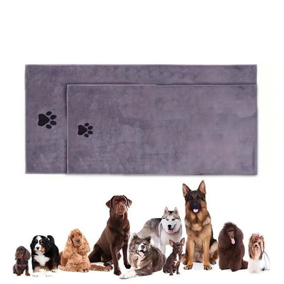 Serviette de Toilettage Microfibre Grand Format pour Chien