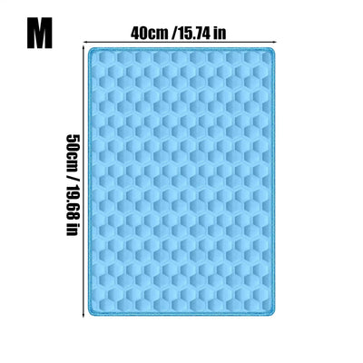 Tapis Rafraîchissant Grand Format pour Chien, Bleu, du S au 2XL
