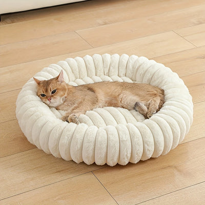Panier Rond Ultra Doux Petit Chien et Chat