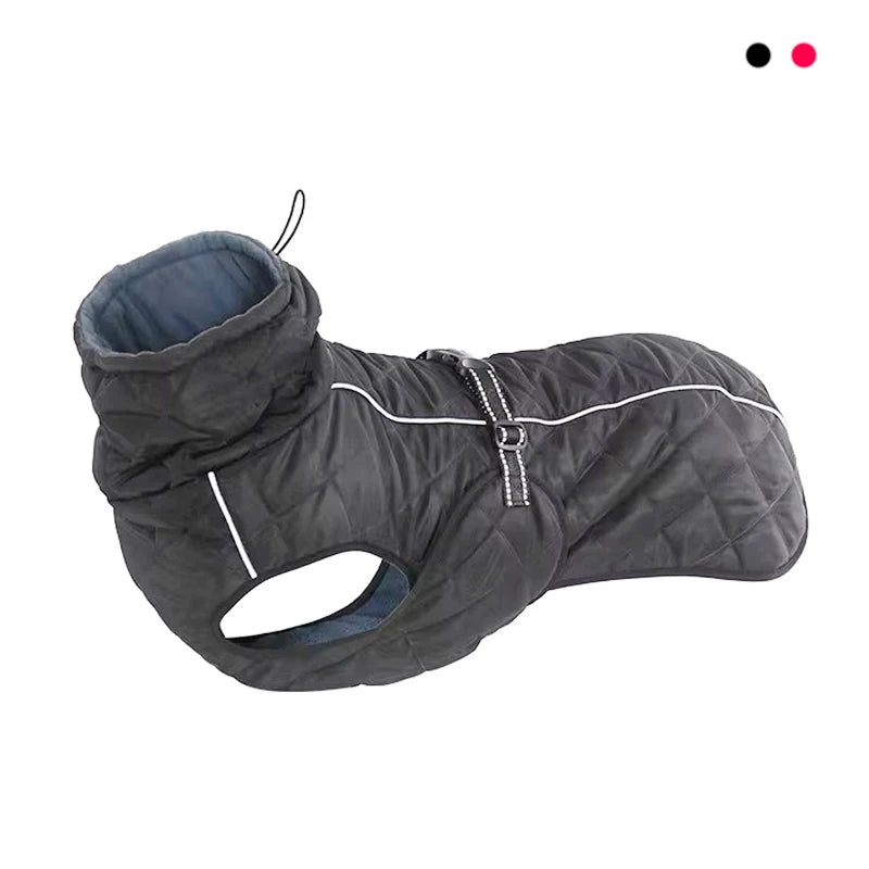 Manteau Imperméable Réfléchissant à Col Montant pour Chien
