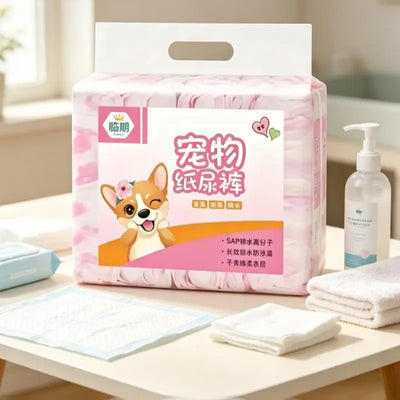 Couche pour Chien Jetable Petit et Moyen Gabarit 10 Pièces