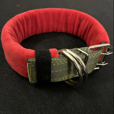 Collier Rembourré Anti-Torsion Anneau Pivotant Grand Chien
