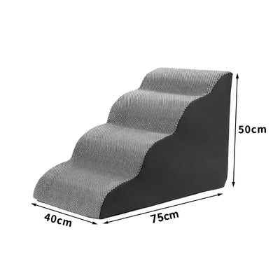 Escalier pour Chien Mousse Haute Densité Pente Douce Lit Haut