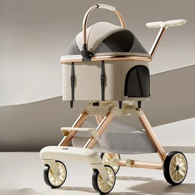 Poussette Chien Nacelle Amovible Pliable Voyage