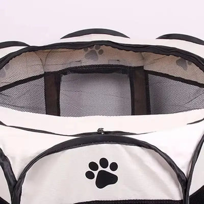 Tente pour Chien Octogonale Niche Pliable Montage Rapide