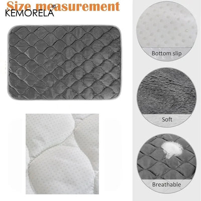 Matelas d'Hiver Matelassé pour Chien Antidérapant 120x90 cm