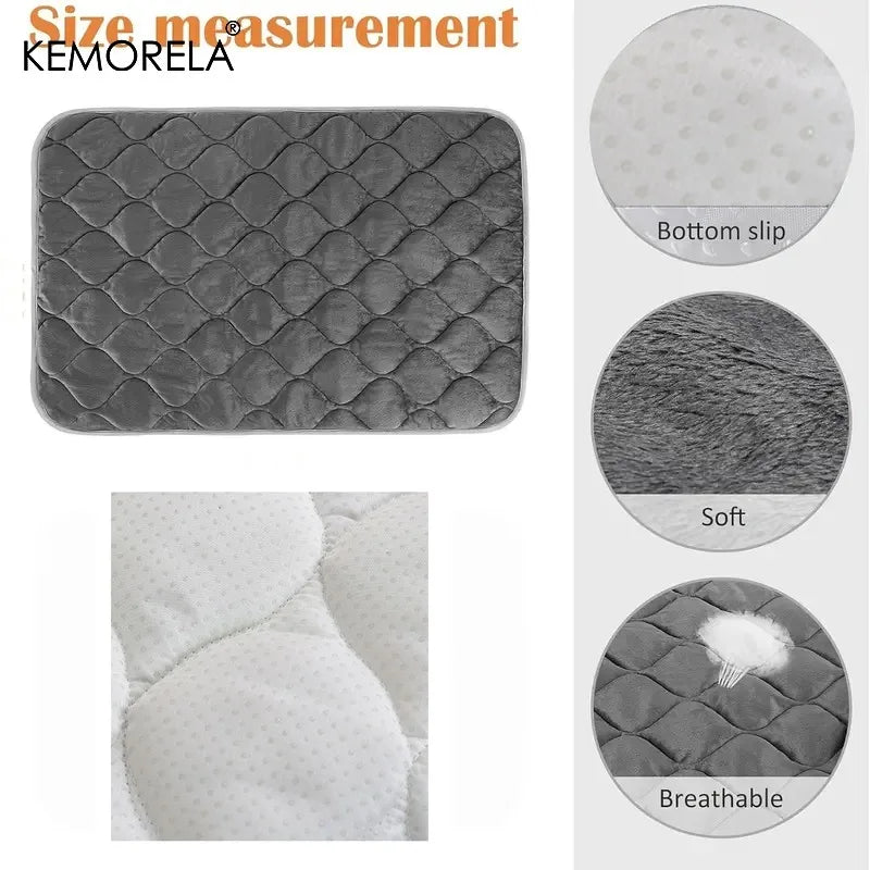 Matelas d'Hiver Matelassé pour Chien Antidérapant 120x90 cm