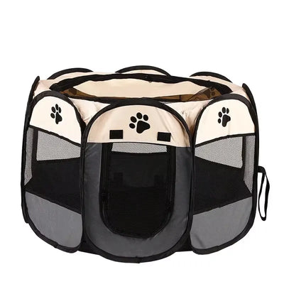Tente pour Chien Octogonale Niche Pliable Montage Rapide