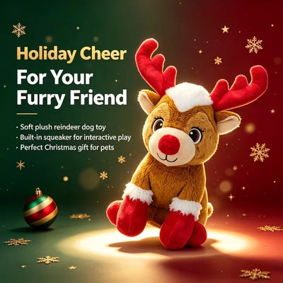 Peluche Renne de Noël Couineur pour Chien