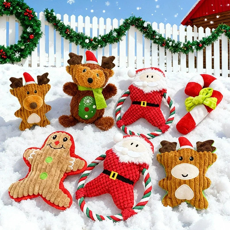 Jouet Peluche de Noël Couineur pour Chien