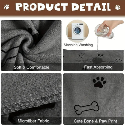 Serviette Microfibre Multi-Usage Chien