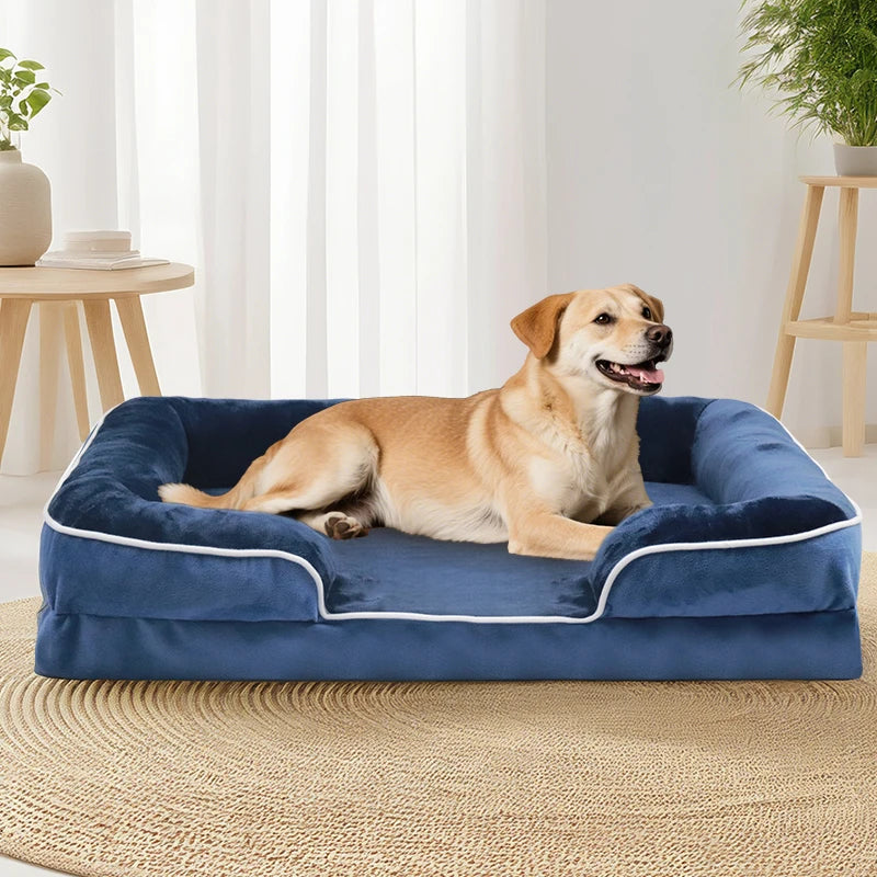Panier Orthopédique Grand Chien Mousse de Soutien Déhoussable