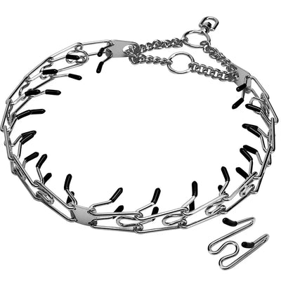Collier à Pointes Inox Maillons Amovibles Embouts Caoutchouc