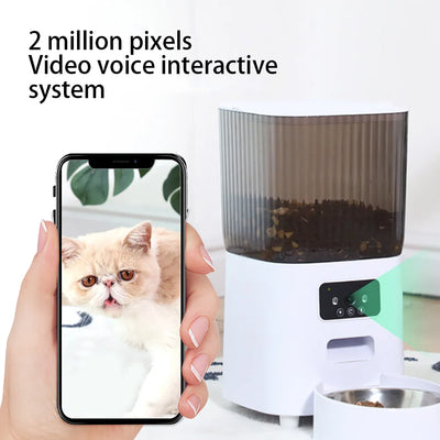 Distributeur de Croquettes 5 L Double Bol Caméra ou WiFi