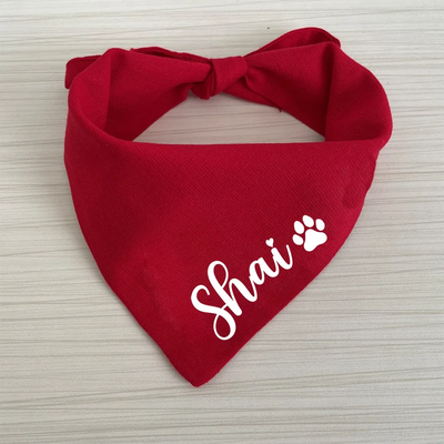 Bandana de Noël Personnalisé avec Nom pour Chien