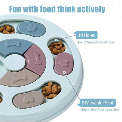 Jouet Puzzle Chien Rond 24 cm Friandises Anti-Ennui