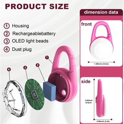 Lumière LED Rechargeable pour Collier de Chien