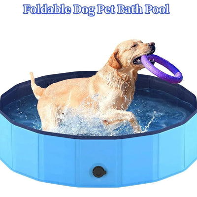 Piscine pour Chien Baignoire Pliable PVC 80 cm