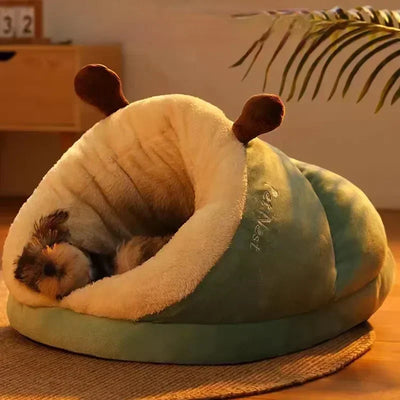 Panier Igloo Chausson à Bois de Renne pour Petit Chien
