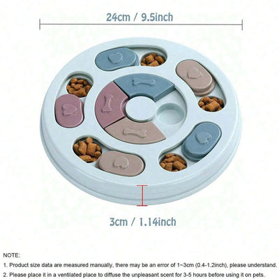 Jouet Puzzle Chien Rond 24 cm Friandises Anti-Ennui