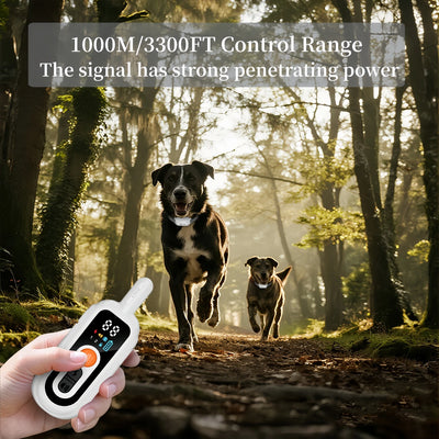 Collier Anti-Aboiement Auto 3300ft Gros Chien Rechargeable